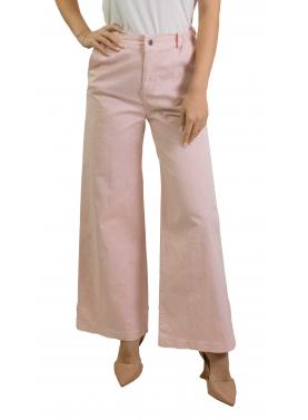 Pantalone chino in cotone con elastico dietro